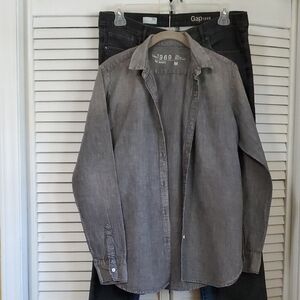 GAP 1969 Charcoal Denim Shirt